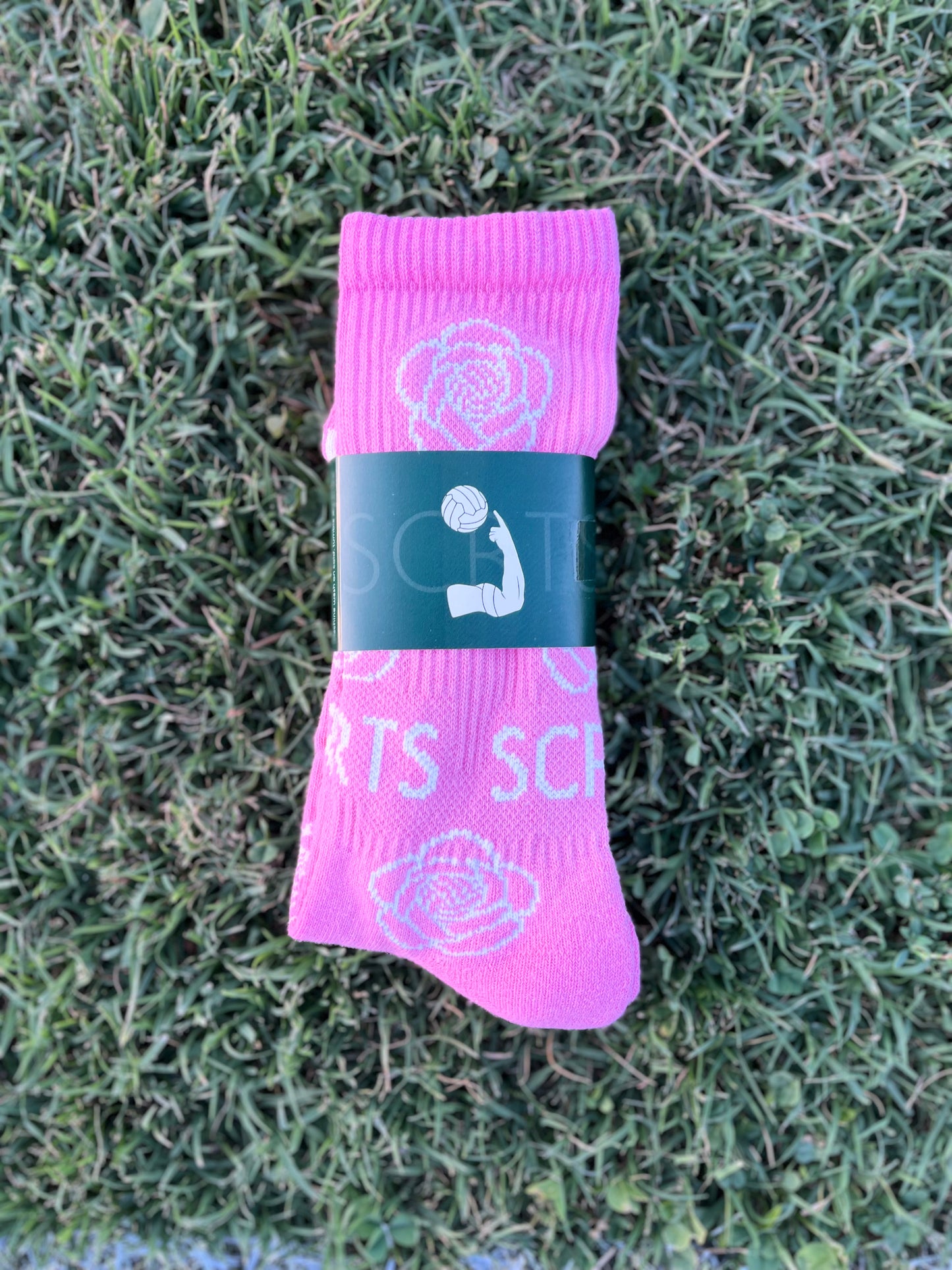 CAM Pink Pitch to Pavement Sock